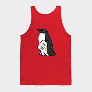 Funny Penguin Says Wash Your Hands Tank Top